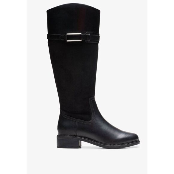 NWOB CLARKS Maye Carly Tall Riding Boot Size 10M - Picture 1 of 5